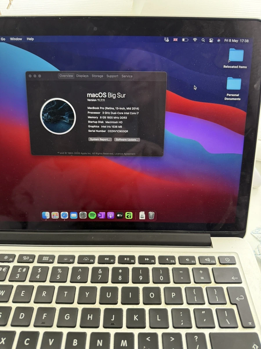 Las mejores ofertas en Portátiles Apple MacBook Pro 2014 de 13,3