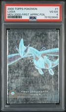 Pokemon Lugia Topps The Movie 2000 First Appearance Foil 1 PSA 4