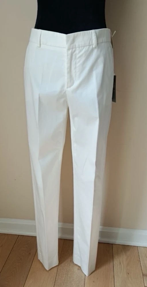NWT Bogner Women's Joy-1 Golf Leisure Chino Pants White Size 6