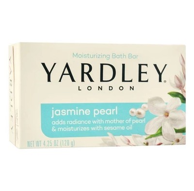 Yardley London Jasmine Pearl Moisturizing Bath Soap Bar 4.25 OZ.