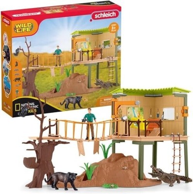 Schleich Wild Life Abenteuerstation 42507 Kinderspielzeug - Neu