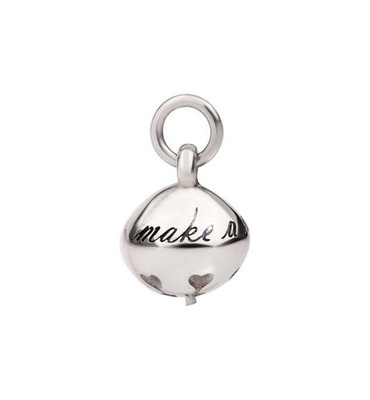 Dodo Bell Pendant DMC0013_BLSNW_000AG Charm Silver Make a Wish Rattle