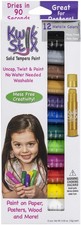 Kwik Stix Solid Tempera Paint Sticks 12/Pkg-Metalix Colors