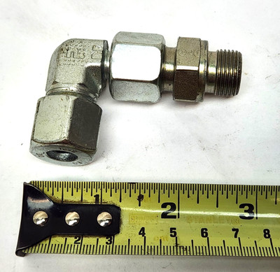 NEW OLD STOCK Parker Flareless Hydraulic Tube Elbow 3/8'' Compression Fitting 90°
