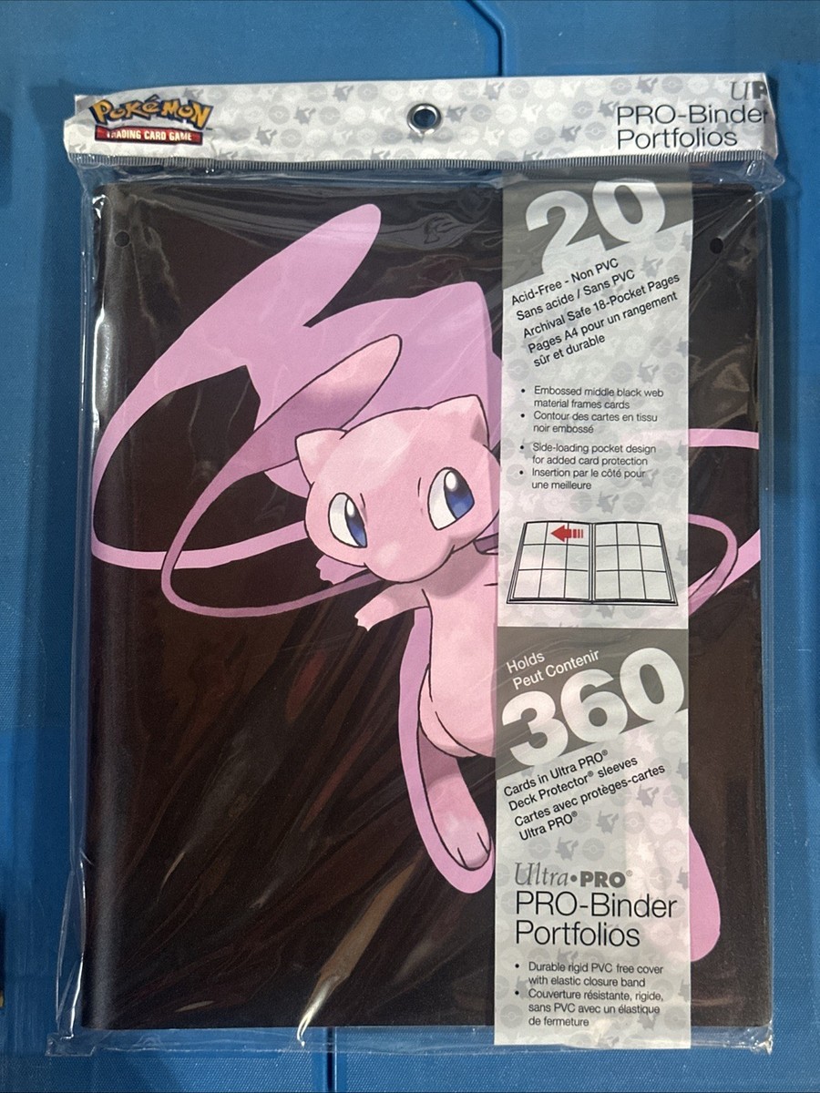 MEW Pokemon ULTRA PRO Full View PRO Binder 9 Pocket Holds 360 Cards