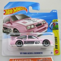 Hot Wheels 1:64, 116/250, Ford Sierra Cosworth, Pink, Hw Euro, 2026, Mib