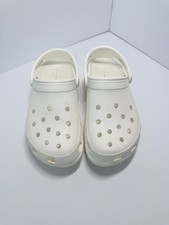 Crocs Women's 7 wide Classic Platform Clog Grape Ice Used Good Condition