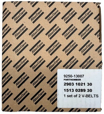 Atlas Copco Air Compressor 1 Set Of 2 V-Belts 2903102130 / 1513028930