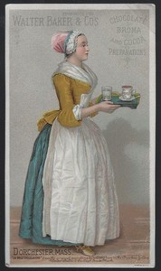 Walter Baker Chocolate La Belle Chocolatiere Liotard Victorian Trade Card