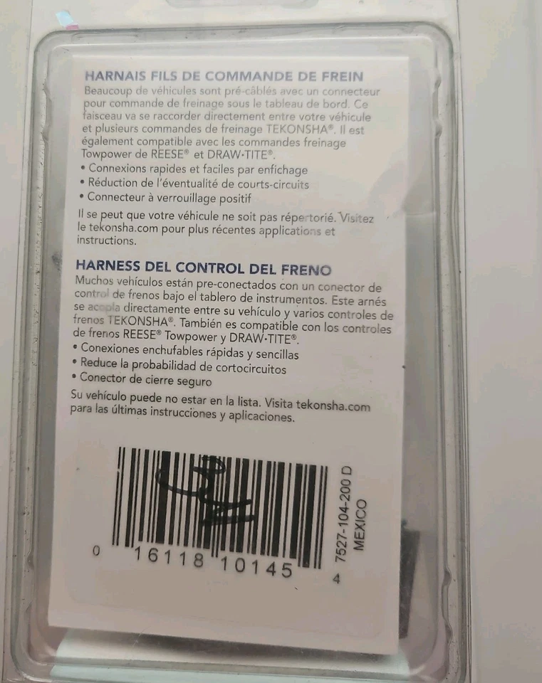 Arnés de cableado de control de frenos Prodigy P2 P3 Tekonha 1994 y posterior camioneta Ford 3035 Foto 2 de 3
