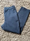 M&S Per Una Trousers UK 10 Worn Once Stretch Cotton Navy Chino Excellent