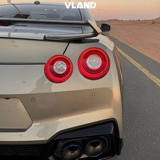 Vland Upgrade Red Led Tail Lights For 2009-2023 Nissan Gtr R35 Rear Brake Lamps