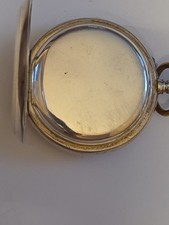 "Patent A&L" Aeby & Landry schwere Silber Taschenuhr Jump-Hour Digitale Anzeige