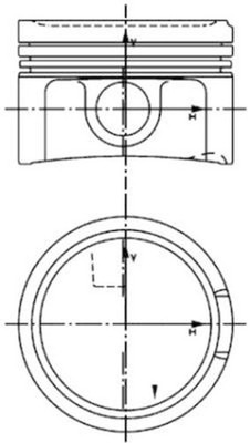 KOLBENSCHMIDT Kolben 40434600 für NEW BEX A6 ARY AUM AWP BNU BKF BVP A3 BFB GOLF