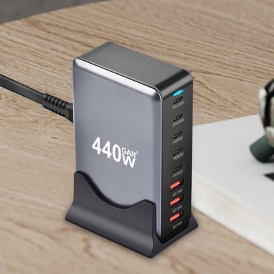 440 W USB C Ladestation Tragbare Desktop-Ladestation für die Arbeit zu Hause
