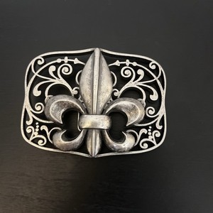 Fleur De Lis Saint Belt Buckle Y2K New Orleans Grunge Gothic Rock Biker