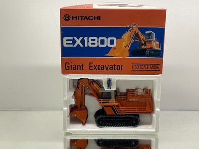 HITACHI 620 EX1800 GIANT HYDRAULIC TRACK EXCAVATOR -ORANGE 1:60- GOOD IN BOX