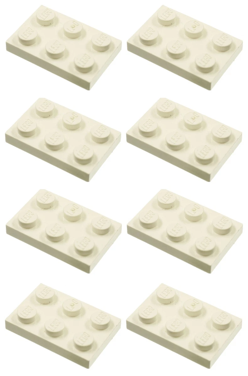 Missing Lego Brick 3021 White x 8 Plate 2 x 3 eBay