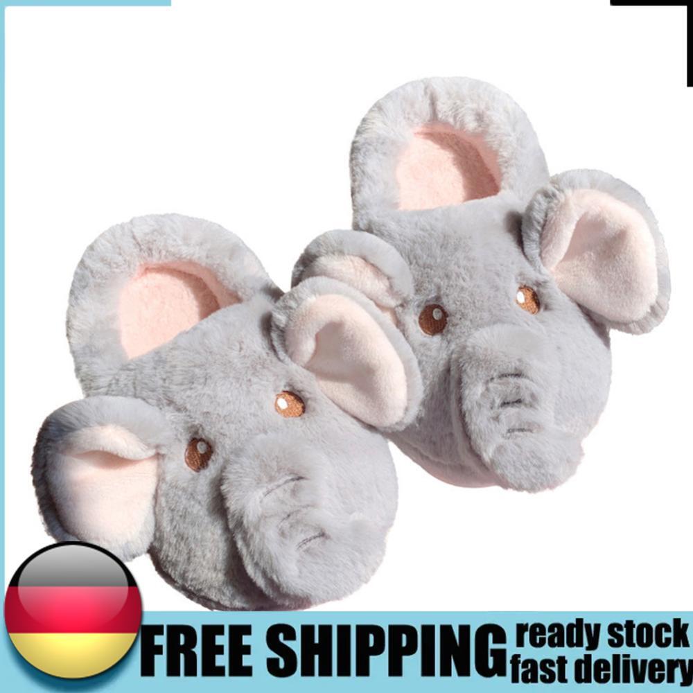 APL Plush Elephant Slippers Closed Toe Slippers Comfortable Non Slip for Men Women