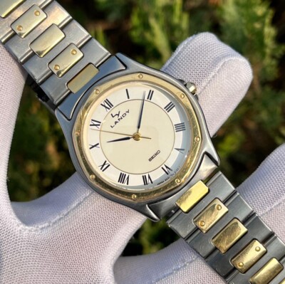 Vintage Seiko Landy Santos Style JDM Roman Dial Japan Men Quartz