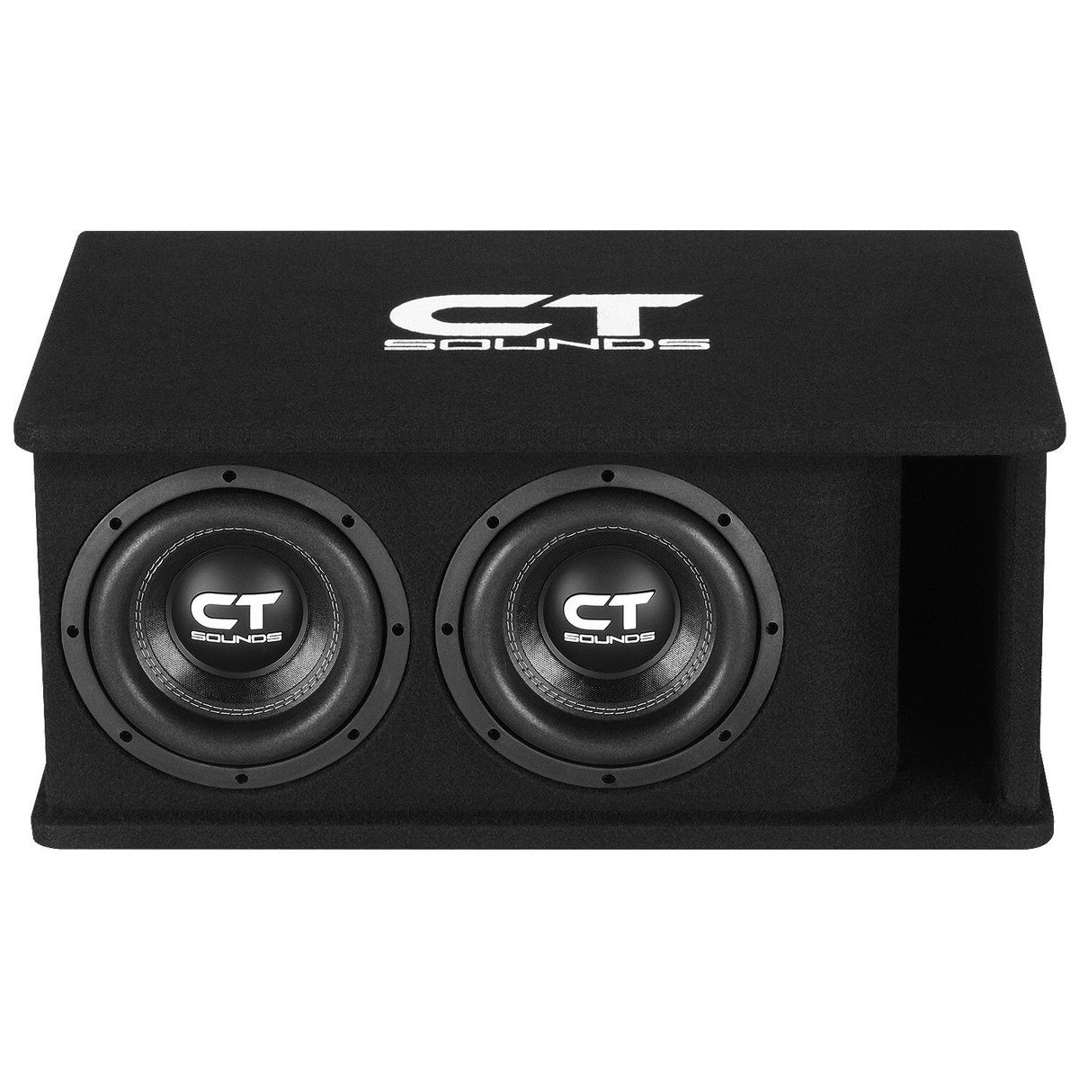 CT Sounds Dual 8” 1600W Loaded Tropo Series Subwoofer Box - TROPO