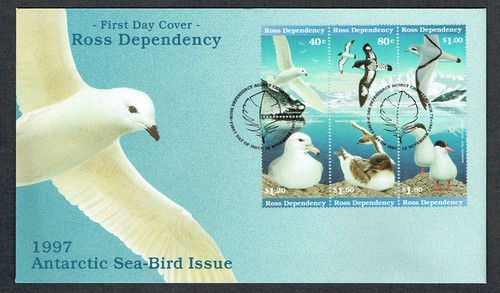 1997 ROSS DEPENDENCY FDC. "ANTARCTIC SEA-BIRDS". VERY FINE.