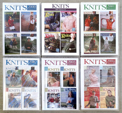 Interweave Knits CD 1998-2004 Collection Knitting 2000 2001 2002 2003 LOT of 6
