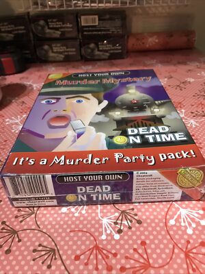 Murder Mystery CD Game Dead on Time 2004 New Party Cheatwell Games Host Own