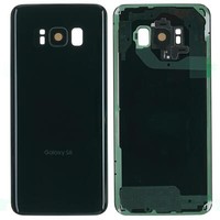 Samsung Galaxy S8 G950F Battery Housing Back Cover Plate Camera Lens Black