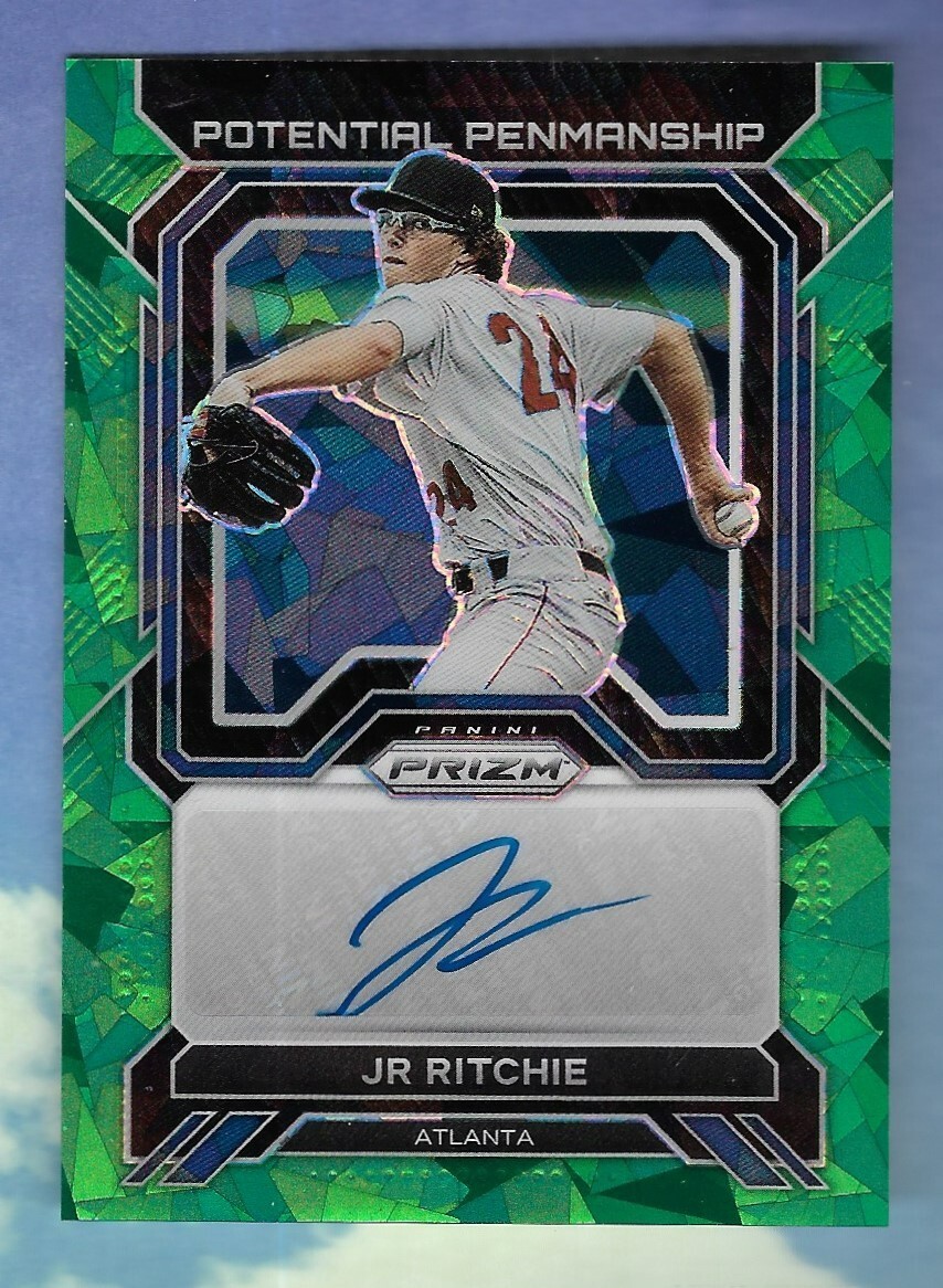 JR RITCHIE 2023 PANINI PRIZM GREEN ICED SP ROOKIE RC JR RITCHIE 2023 PANINI PRIZM GREEN ICED SP ROOKIE RC