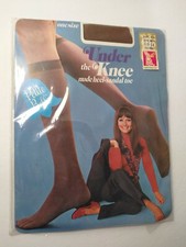 Under The Knee Nude Heel Nylon Sandal Toe Petite Belle Woolworth New 8 1/2 - 11