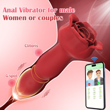 Male Thrusting Anal Butt Plug Dildo Prostate Massager Vibrator Sex Toys for Men