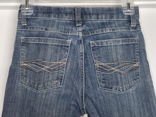 Wrangler 20X Boys 12 Slim Jeans Youth Vintage Bootcut Glasgow Dark Wash Western - Picture 8 of 10