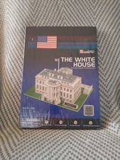 The White House 3D Puzzle - CubicFun 64 Pieces - 11" x 8.2" x 7.2" New Sealed