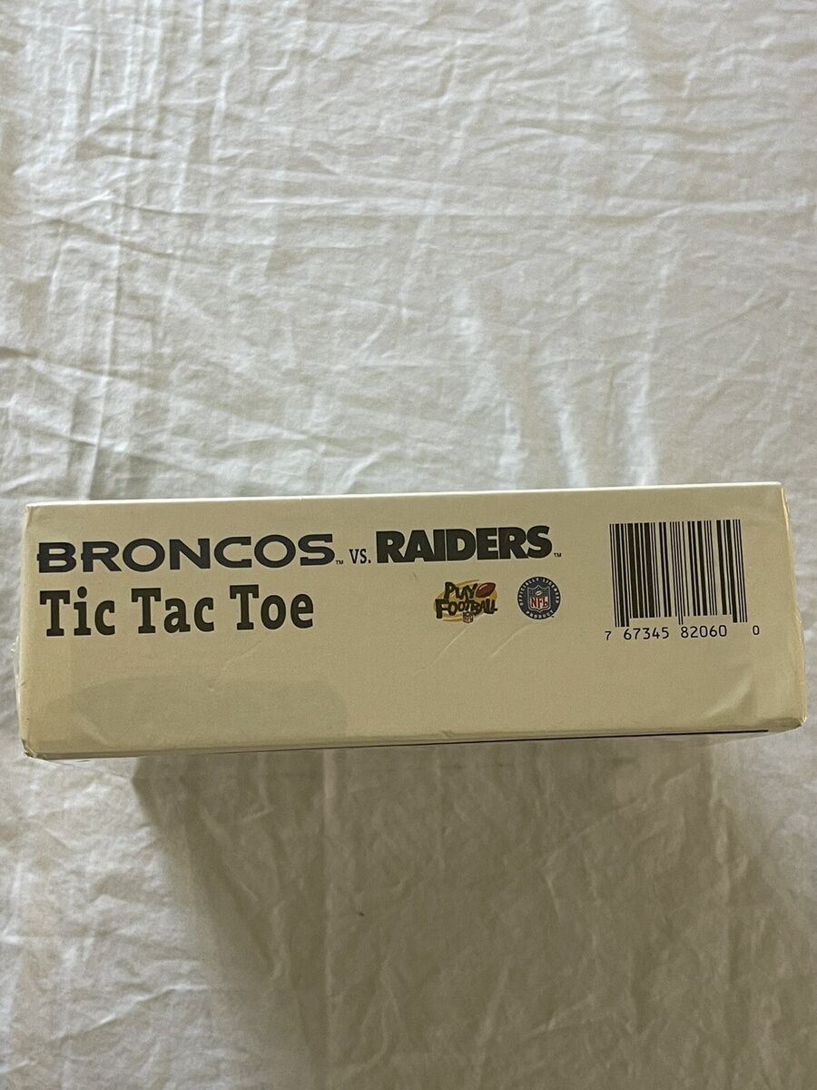 NEW Play Football Broncos vs Raiders Tic Tac Toe Football Game