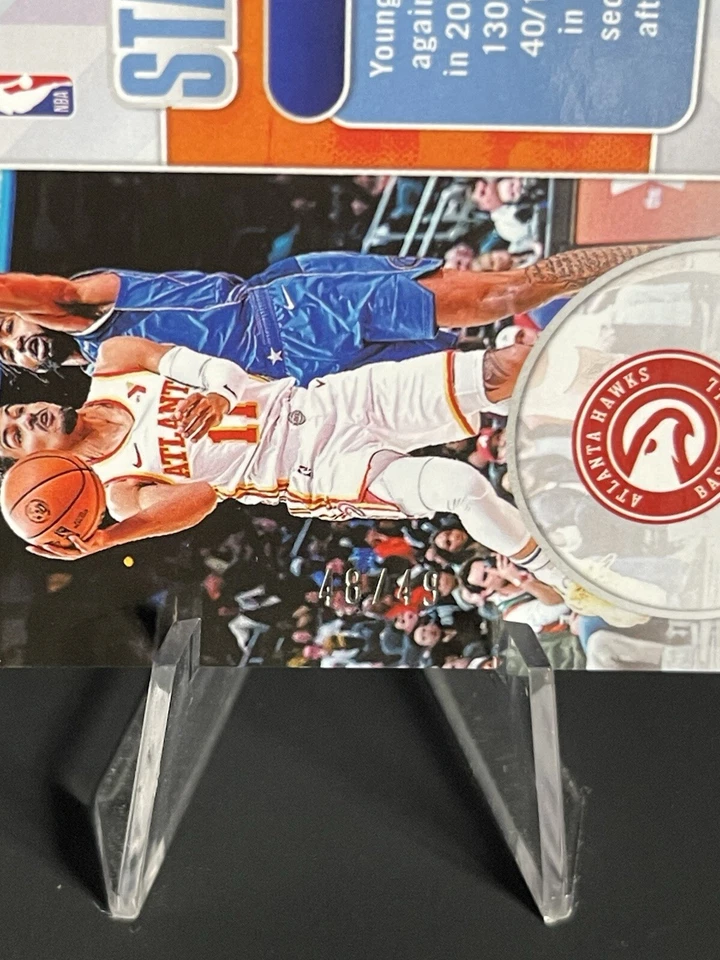 2023-24 Panini Mosaic-Trae Young Stare Masters Orange #9 48/49 Atlanta Hawks 🥶 - Image 3 of 3