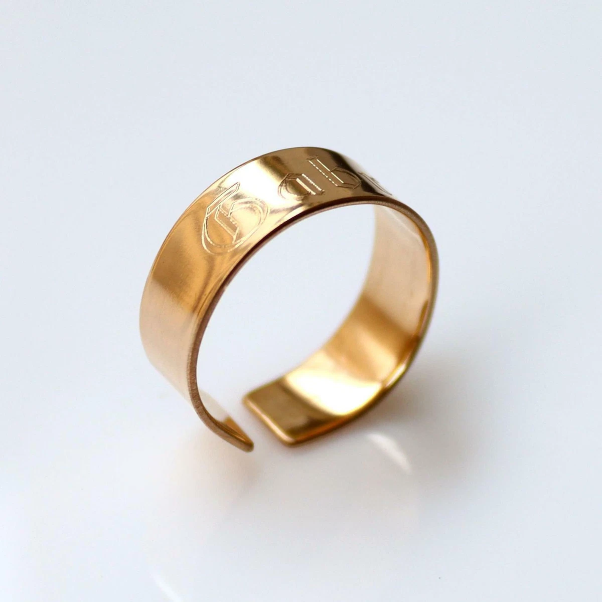 Customize Full Name Gold Band Ring Making Charges Making Charges