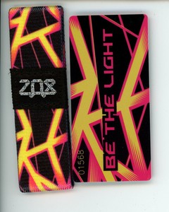 Zox Silver Strap Be The Light Wristband With Card Reversible Ebay