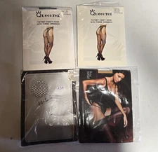Lot of 4 Sexy Fishnets & Thigh Highs. Queentex, Jil-bair, Victoria Secret