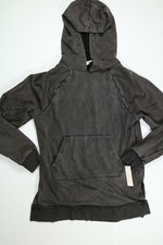 Womens Colsie Black Long Sleeve Soft Knit Hooded Sweatshirt Small NEW NWT