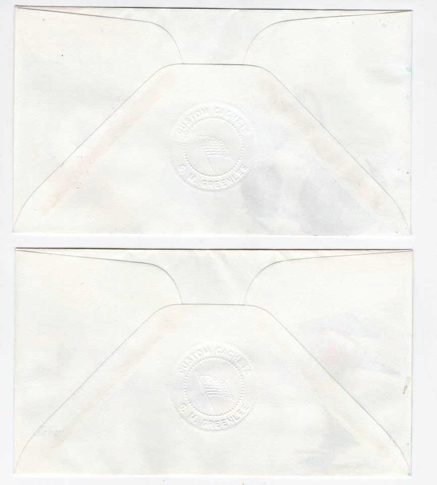 US 1993-1994 RW59-RW60 Pair of Green Lee Hand Painted Duck Stamp FDCs - Image 2 of 2