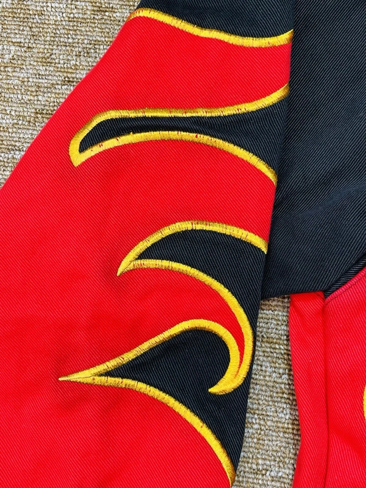 Jaqueta masculina Snap On Racing Flames grande vintage - Imagem 3 de 4