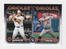 2024 TOPPS UPDATE SERIES David Bañuelos RC / Matt Krook RC, Baltimore US315