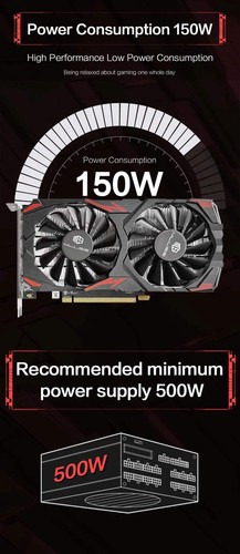MLLSE AMD RX 580 8GB 2048SP Gaming Grafikkarte GDDR5 256Bit PCI-E 3.0 ×16 8Pin - Bild 12 von 26
