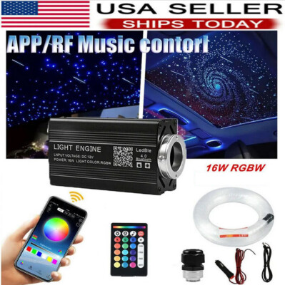 Twinkle Car LED Headliner Starry Light Ceiling 3M 500pcs Fiber Optics Light Set