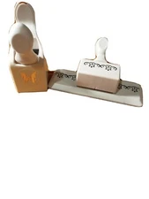 2 Martha Stewart  Loops Trim Border and butterfly Punch Stamping Scrapbooking