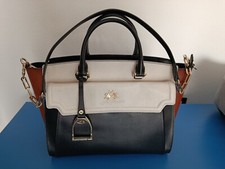 Borsa La Martina in pelle multicolore, nero-panna-marrone, usata pari al nuovo