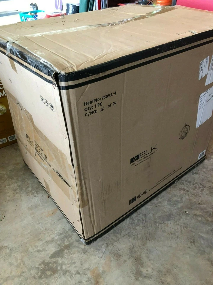 Люстра Elk Daisy 4 лампы полночная бронза с прозрачным стеклом 75095/4 - Изображение 2 из 4