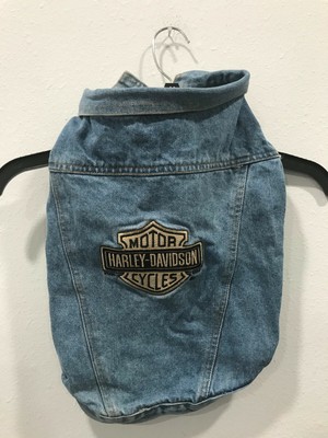 harley davidson denim dog jacket