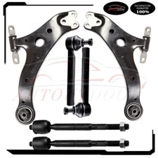 Front Lower Control Arm And Ball Joint Tie Rod End Fit For 2004-2006 Lexus RX330